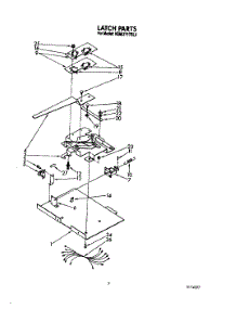 07 - Latch parts for Kitchenaid Oven KEMI371TBL2 from AppliancePartsPros.com