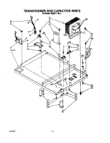 11 - Transformer And Capacitor parts for Kitchenaid Oven KEMI371TBL2 from AppliancePartsPros.com