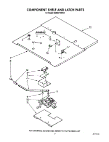 06 - Component Shelf And Latch parts for Kitchenaid Oven KEBS276XBL0 from AppliancePartsPros.com
