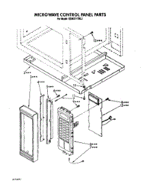 12 - Microwave Control Panel parts for Kitchenaid Oven KEMI371TBL2 from AppliancePartsPros.com