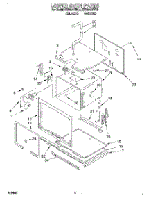 04 - Lower Oven parts for Kitchenaid Oven KEBI241YWH3 from AppliancePartsPros.com