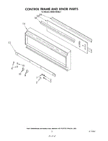 03 - Control Frame And Knob parts for Kitchenaid Oven KEBS146SBL1 from AppliancePartsPros.com