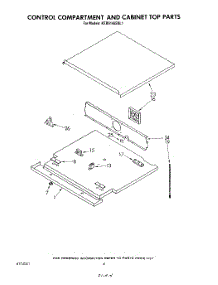 04 - Control Compartment And Cabinet Top parts for Kitchenaid Oven KEBS146SBL1 from AppliancePartsPros.com
