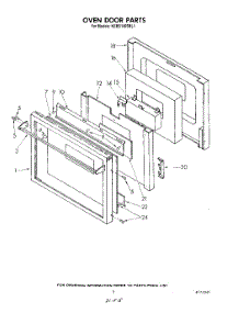 05 - Oven Door , Lit / Optional parts for Kitchenaid Oven KEBS146SBL1 from AppliancePartsPros.com