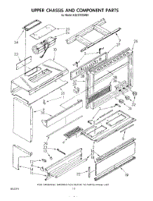 06 - Upper Chassis And Component parts for Kitchenaid Range KEES702SWB1 from AppliancePartsPros.com