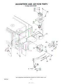 07 - Magnetron And Air Flow parts for Kitchenaid Range KEES702SWB1 from AppliancePartsPros.com