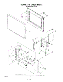 09 - Door And Latch parts for Kitchenaid Range KEES702SWB1 from AppliancePartsPros.com