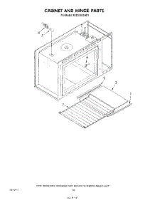 10 - Cabinet And Hinge parts for Kitchenaid Range KEES702SWB1 from AppliancePartsPros.com