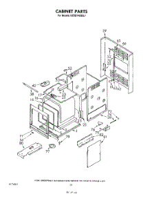 08 - Cabinet parts for Kitchenaid Oven KEBS146SBL1 from AppliancePartsPros.com