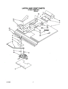 05 - Latch And Vent parts for Kitchenaid Oven KEBI241YBL2 from AppliancePartsPros.com