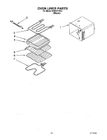 07 - Oven Liner parts for Kitchenaid Oven KEBI241YBL2 from AppliancePartsPros.com