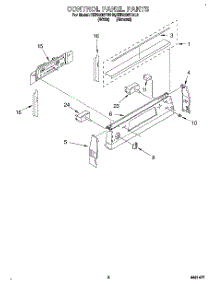 02 - Control Panel parts for Kitchenaid Range KERI500YAL2 from AppliancePartsPros.com
