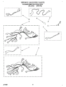 08 - Wiring Harness parts for Kitchenaid Oven KEBI241YWH3 from AppliancePartsPros.com