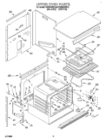 02 - Upper Oven parts for Kitchenaid Oven KEBI200BWH0 from AppliancePartsPros.com