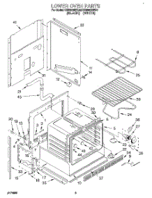 03 - Lower Oven parts for Kitchenaid Oven KEBI200BWH0 from AppliancePartsPros.com