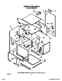 03 - Upper Oven parts for Kitchenaid Oven KEBS276WBL1 from AppliancePartsPros.com