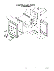 08 - Control Panel parts for Kitchenaid Oven KEMS306XWH1 from AppliancePartsPros.com