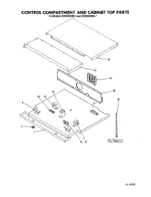 04 - Control Compartment And Cabinet Top parts for Kitchenaid Oven KEBS245SBL1 from AppliancePartsPros.com