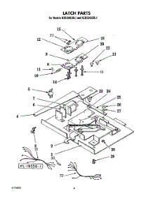 05 - Latch Parts parts for Kitchenaid Oven KEBS245SBL1 from AppliancePartsPros.com