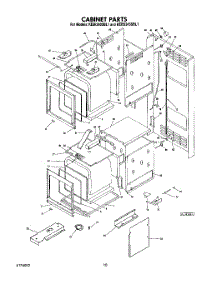 07 - Cabinet parts for Kitchenaid Oven KEBS245SBL1 from AppliancePartsPros.com