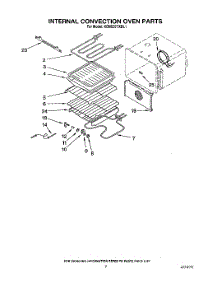 06 - Internal Convection Oven parts for Kitchenaid Oven KEMS377XWH1 from AppliancePartsPros.com