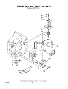 07 - Magnetron And Air Flow parts for Kitchenaid Oven KEMS377XWH1 from AppliancePartsPros.com