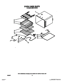 06 - Oven Liner parts for Kitchenaid Oven KEBS146WBL0 from AppliancePartsPros.com