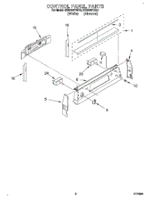 02 - Control Panel parts for Kitchenaid Range KERI500YAL0 from AppliancePartsPros.com