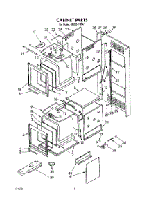 07 - Cabinet parts for Kitchenaid Oven KEBI241SBL1 from AppliancePartsPros.com