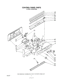 03 - Control Panel parts for Kitchenaid Range KERS502SWB0 from AppliancePartsPros.com