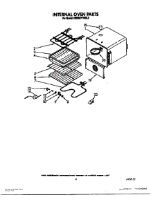 07 - Internal Oven parts for Kitchenaid Oven KEBS277WWH2 from AppliancePartsPros.com