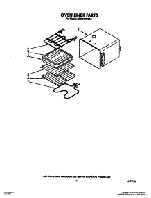 08 - Oven Liner parts for Kitchenaid Oven KEBI241WBL1 from AppliancePartsPros.com