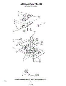 06 - Latch Assembly parts for Kitchenaid Oven KEBI141SBL0 from AppliancePartsPros.com