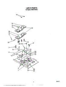 05 - Latch parts for Kitchenaid Oven KEBS276SBL3 from AppliancePartsPros.com