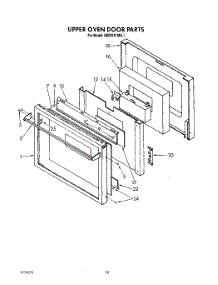 08 - Upper Oven Door , Literature parts for Kitchenaid Oven KEBI241SBL1 from AppliancePartsPros.com