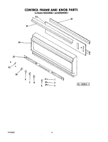 03 - Control Frame And Knob parts for Kitchenaid Oven KEBI240SBL1 from AppliancePartsPros.com