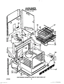 05 - Oven, Lit / Optional parts for Kitchenaid Range KEDS100WWH0 from AppliancePartsPros.com