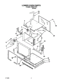 04 - Lower Oven parts for Kitchenaid Oven KEBI241YWH1 from AppliancePartsPros.com