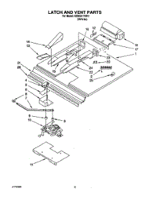 05 - Latch And Vent parts for Kitchenaid Oven KEBI241YWH1 from AppliancePartsPros.com