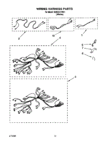 08 - Wiring Harness parts for Kitchenaid Oven KEBI241YWH1 from AppliancePartsPros.com