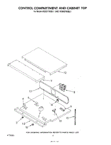 04 - Control Compartment And Cabinet Top parts for Kitchenaid Oven KEBS176SBL1 from AppliancePartsPros.com