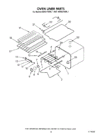 07 - Oven Liner parts for Kitchenaid Oven KEBS176SBL1 from AppliancePartsPros.com