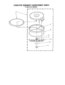 03 - Cooktop Element Component parts for Kitchenaid Cooktop KECT365SWH0 from AppliancePartsPros.com