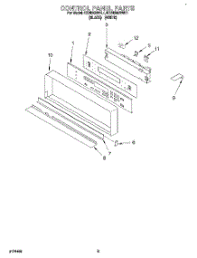06 - Control Panel parts for Kitchenaid Oven KEBI200BBL1 from AppliancePartsPros.com