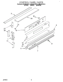 02 - Control Panel parts for Kitchenaid Range KEDH207BAL1 from AppliancePartsPros.com