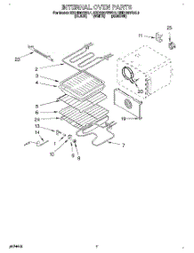 05 - Internal Oven parts for Kitchenaid Range KEDH207BAL1 from AppliancePartsPros.com