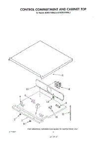 04 - Control Compartment And Cabinet Top parts for Kitchenaid Oven KEBS276SBL2 from AppliancePartsPros.com