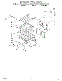 05 - Internal Oven parts for Kitchenaid Range KEDH207BAL0 from AppliancePartsPros.com