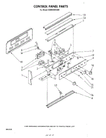 03 - Control Panel parts for Kitchenaid Range KERS500SWB0 from AppliancePartsPros.com
