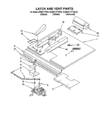 02 - Latch And Vent parts for Kitchenaid Oven KEBS177YWH0 from AppliancePartsPros.com